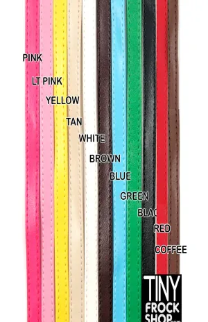 3mm - 12" Fashion Doll 1/16 Faux Leather Belt Strapping