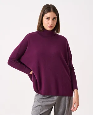 Absolut Cashmere Clara Eggplant Rollneck Knit