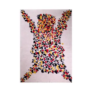 Abstract Bear Rug Cashmere Blankets by Saved NY