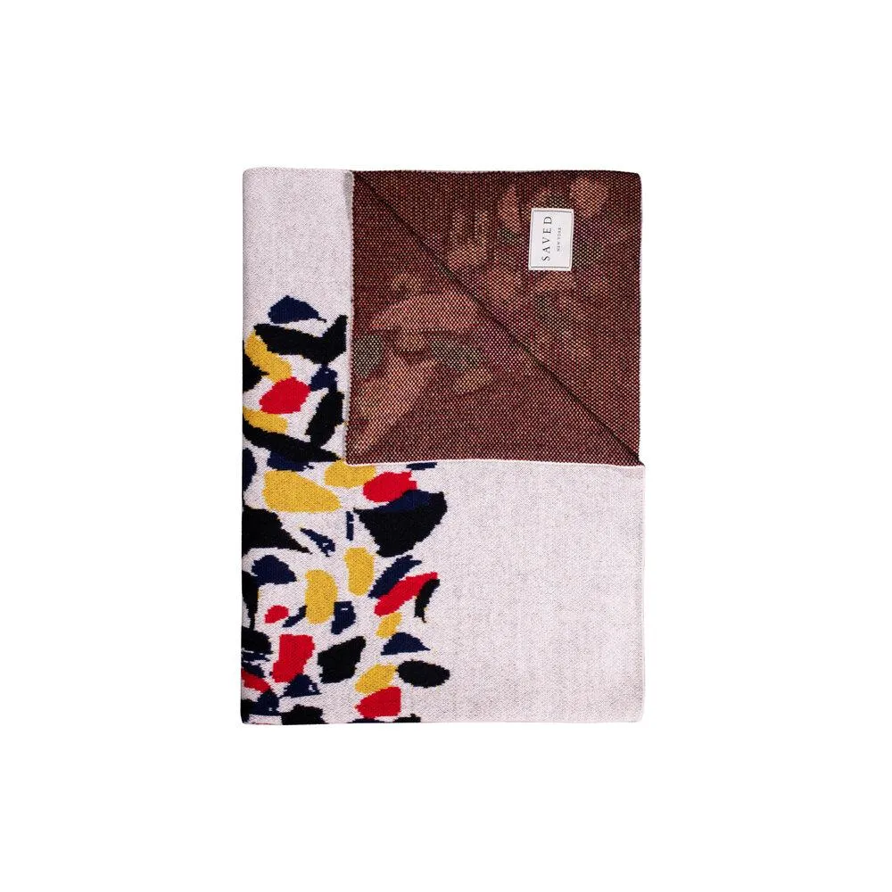 Abstract Bear Rug Cashmere Blankets by Saved NY