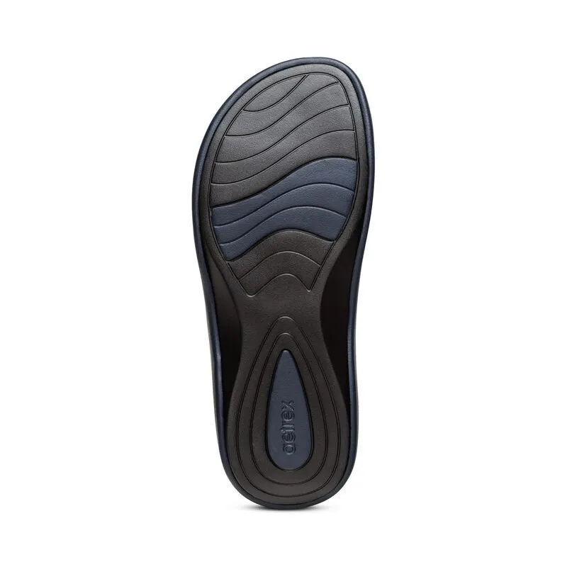 Aetrex Maui Starfish Navy Women's Flips