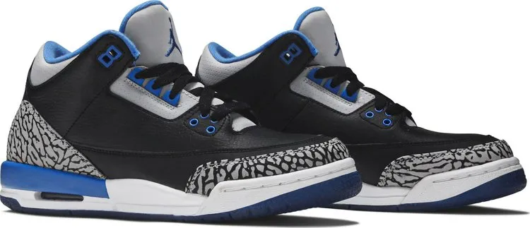 Air Jordan 3 Retro BG Sport Blue, black