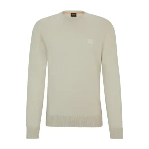 BOSS Logo Patch Kanovano Beige Sweatshirt