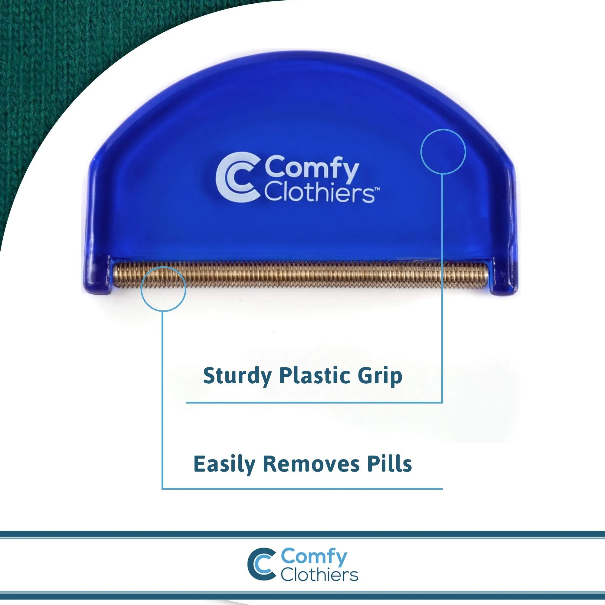 Cashmere & Wool Comb For De-Pilling Sweaters & Clothing  Removes Pills, Fuzz