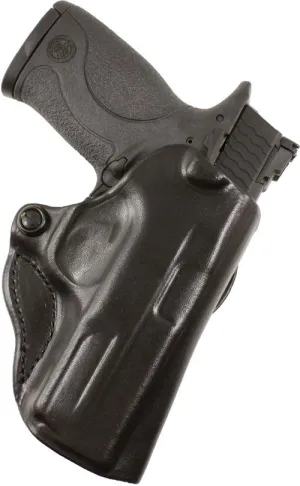 Desantis Mini Scabbard Holster - Rh Owb Leather Kimber Micro Bl