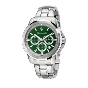 Men SuccessoÂ  Green 44mm Watch