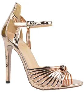 Metallic Rose Gold High Heels