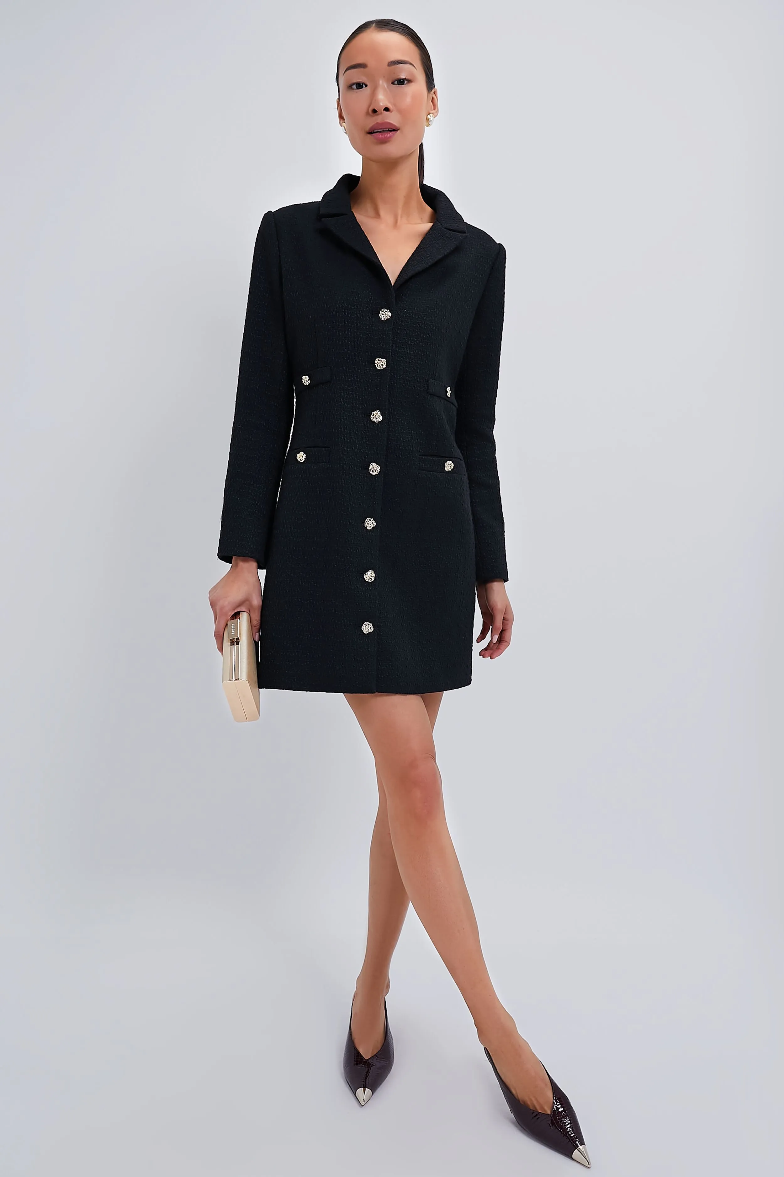 Noir Tweed Stacie Dress