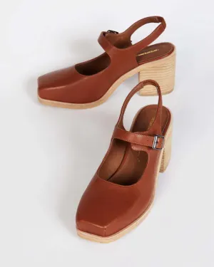 Office Clog - Cognac