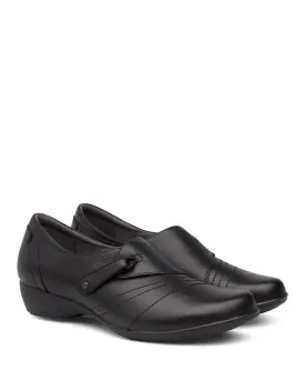 Women's Dansk Franny Color: Black Milled Nappa (WIDE WIDTH)